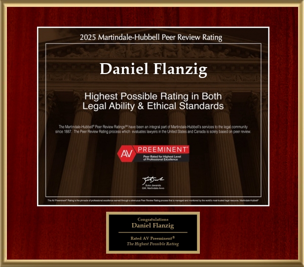 Martindale-Hubbell Award | Rated AV Preeminent - Highest Possible Rating 2025 Martindale-Hubbell Award | Rated AV Preeminent - Highest Possible Rating 2025